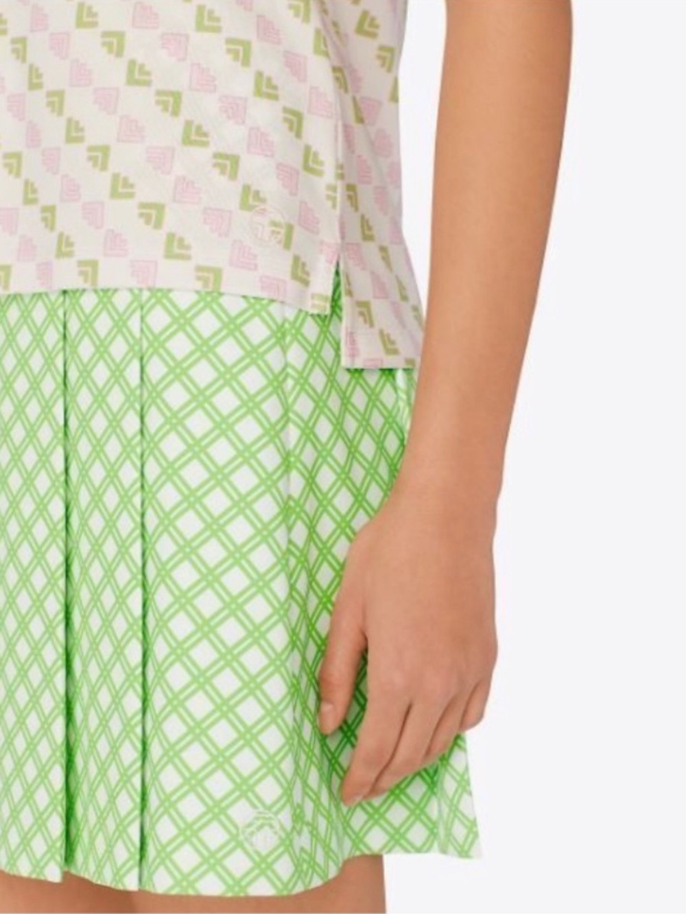 Tory Sport Tech Twill Pleated Golf Skirt - Small